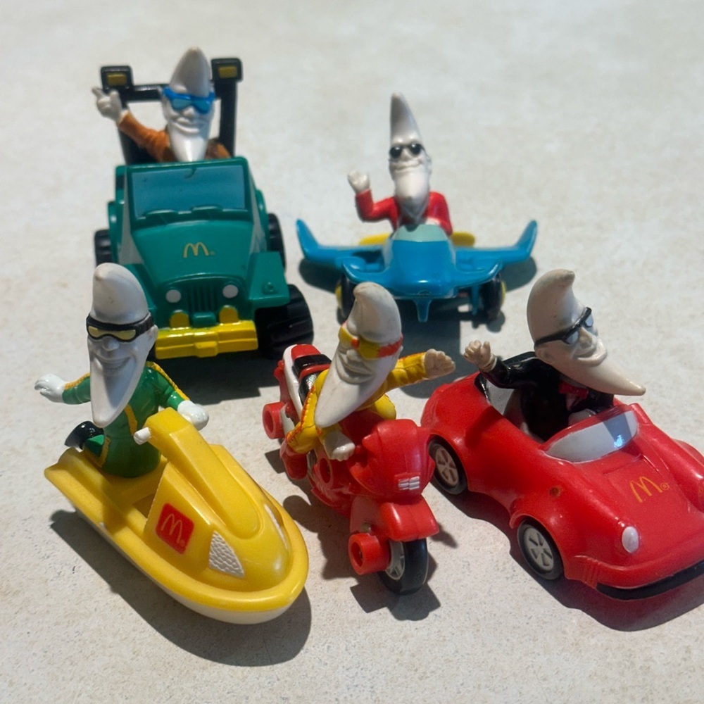 VTG 1988 McDonald’s Mac Tonight Moon Man Happy Meal Toy Lot - Set of 5